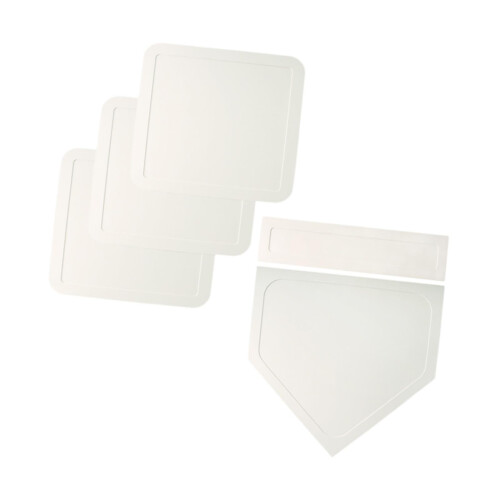 Throw Down Bases Kickball Softball Training Set With White Durable Portable Bases