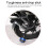 Aluminum CNC Motorcycle Falling Protector Bar 165mm Blue Universal 7