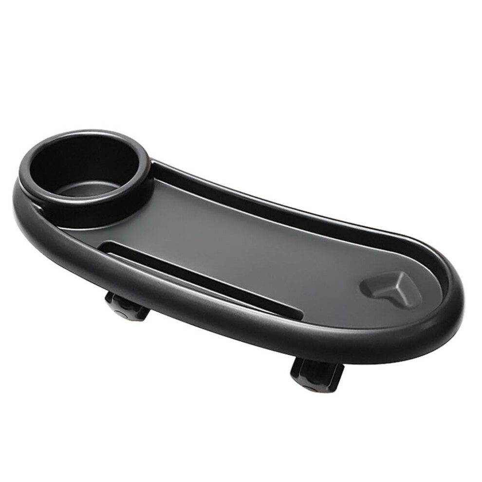 Portable Snack Tray For Babies Stroller Compatible, 360Degree Rotation, Fits Most Strollers, Baby Family Black