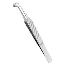 Eyelid Massage Tweezers Stainless Steel with Safe Rounded Tips for Eye Care and Unblocking Lid Ducts