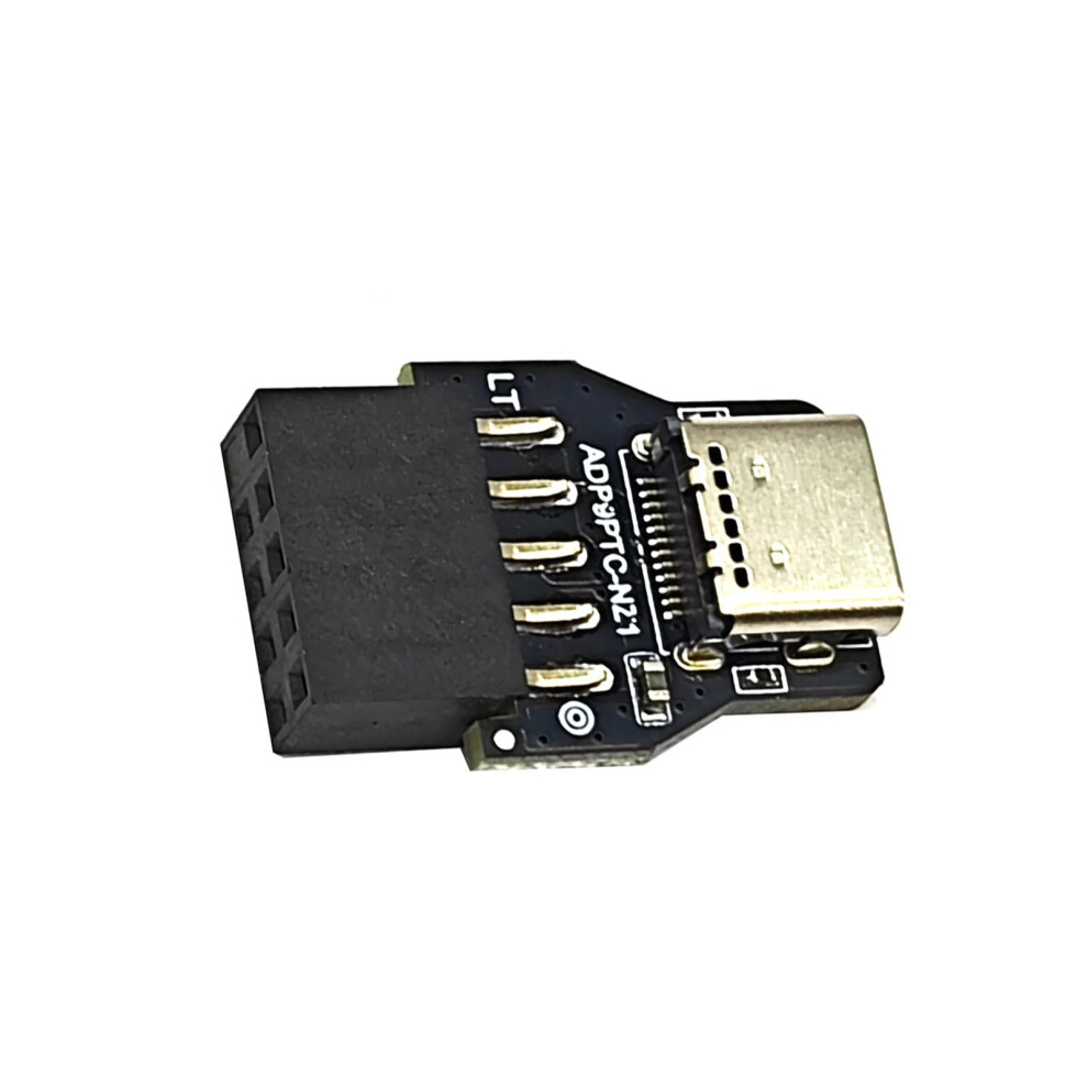 Usb 2.0 9Pin To Usb C Front Panel Socket To 9Pin Mainboard Header Extension Adapter Pc Front Panel Type C Compatibility 9187378891094