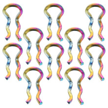 Titanium Alloy Retainer Pin Circlip 10 Pieces For Road And Mountain Bike Disc Brake Caliper Bolts Corrosion Resistant