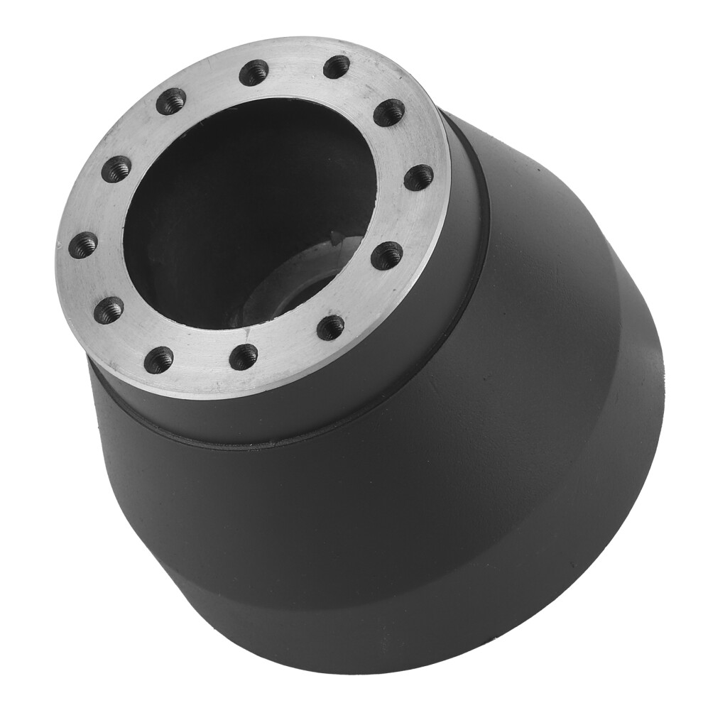 E30 Compatible Steering Wheel Hub Adapter - Aluminium Alloy Black 3261379483949