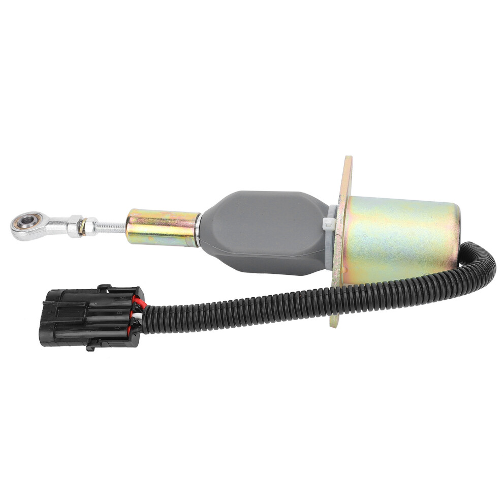 Fuel Shut Off Solenoid Valve Dc24v For Excavators 3930234 Electric Engine Stop 8301379484340