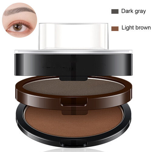 Σφραγίδα φρυδιών Seals με πινέλο φρυδιών, Perfect Eye Brow Power One Second Make Up Nature Brow Makeup Tool,