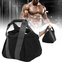 Training Sandbag 25kg Canvas Weightlifting Equipment with Soft Grip Gray
