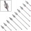 Extension Rod for Dial Indicators M2.5 Thread 30mm Length 2mm Diameter 2