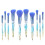 Λαμπερά διαφανή πινέλα μακιγιάζ με λαβή, απαλές μεταξένιες τρίχες, σετ πινέλων 1
