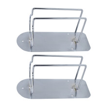 Supporto da parete in acciaio inossidabile, porta tagliacapelli elettrico con organizer per postazione da barbiere, contenitore per tagliacapelli per