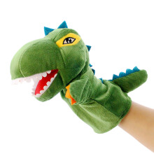 Zacht pluche speelgoed, pluche dinosaurus handpoppen met interactief speelgoed voor ouder-kind interactie, creatief rollenspel, knuffelbaar pluche