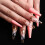 Press On Nails, Τέλειο Δώρο για Γυναίκες, Ακρυλικό Ντεγκραντέ Λουλούδι, Διάρκεια για μια 5