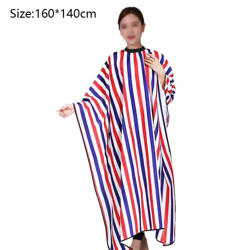 Cape de coiffure réutilisable pour coiffeurs, blouse de barbier imperméable à couverture intégrale avec fermeture à pression réglable, 1