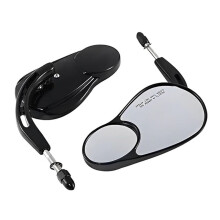 Rétroviseurs Split Vision pour  Davidson Road King Street Glide Road Glide Softail Iron 883 Iron 1200 Noir