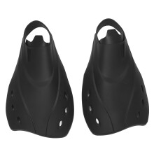 2 Stück kurze TPR-Flossen zum Tauchen, Größe S, Schwarz, 33cm