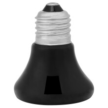 No Light Emitting Reptile Heat Bulb, Easy to Install Infrared Reptile Heat Emitter for Terrarium Basking Area, Extended Lifespan 24-hour Heat Source