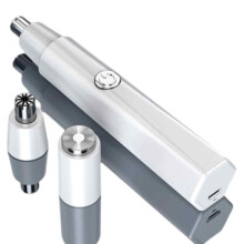 Waterdichte neushaartrimmer, gemakkelijk schoon te maken voor hygiënische verzorging, met USB-oplaadfunctie, elektrisch scheerapparaat, compact