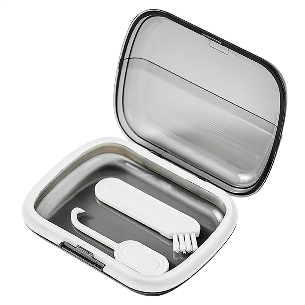 Slim Odorless Retainer Case with Braces Removal Tool for Mouth Guard and Denture Storage