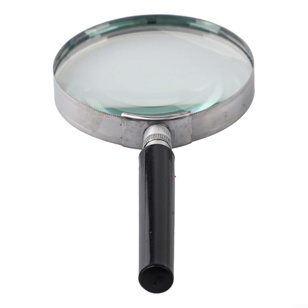 5X Magnification Handheld Magnifier 75mm To 100mm Lens Diameter With Handle