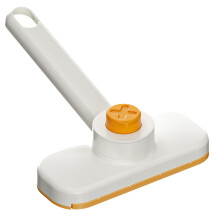 Spin Mop with OneTouch Fabric Change and 360 Swivel, Ergonomic Small Mop for Kitchen Bathroom Yellow