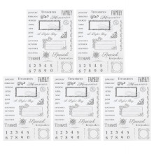 Průhledná razítka sada pro výrobu přání, průhledná vintage gumová razítka, flexibilní silikonová kreativní ozdoby pro scrapbooking,