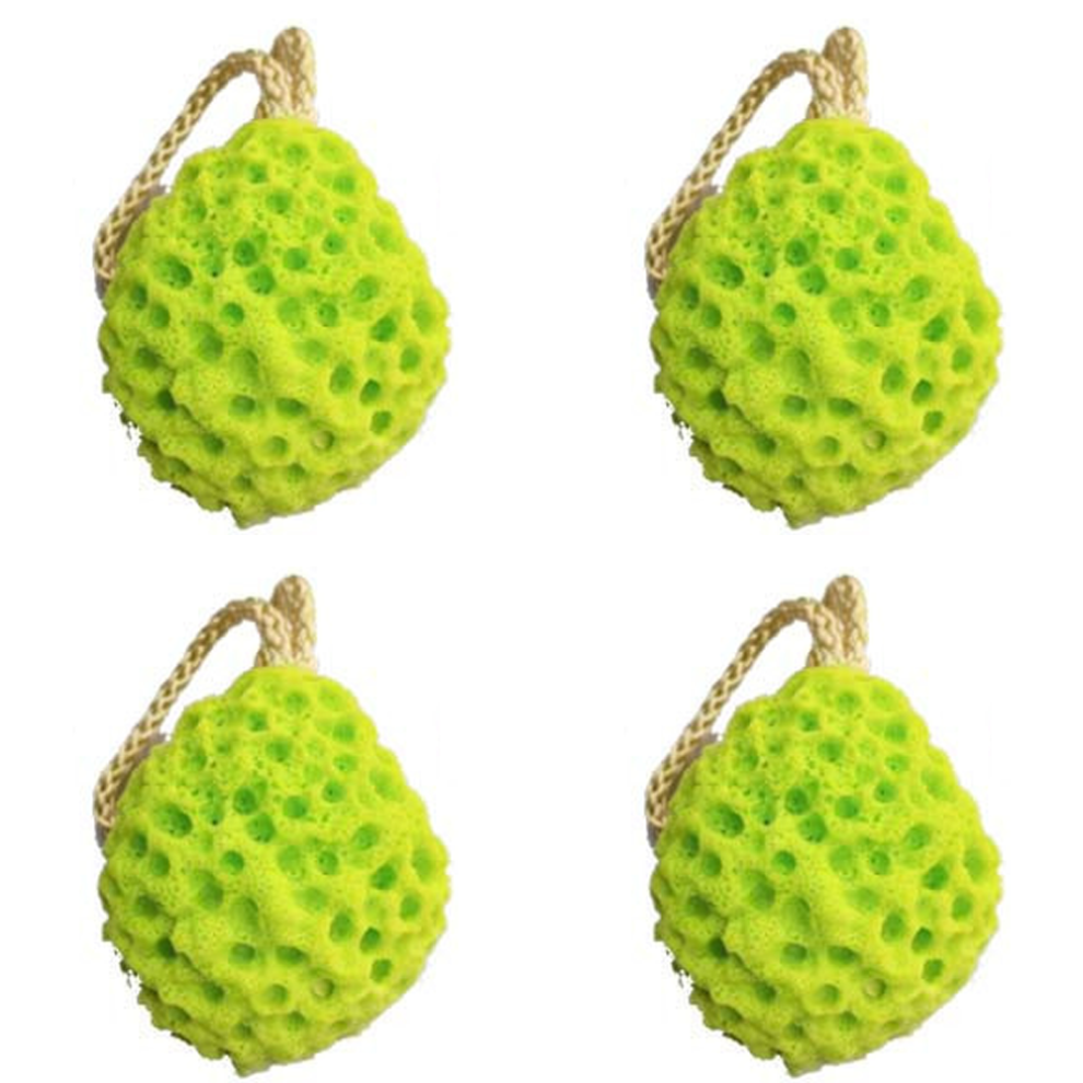 Non-Latex Sponge With Dual-Use For Body And Face, Rapid Foaming Comfortable To Use Shower Sponge That Expands When Wet For Rich Lather For Nightclubs