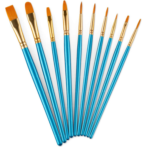 Πινέλα ζωγραφικής πολλαπλών χρήσεων Palette Wizard, σετ 10 τεμαχίων, πινέλα από