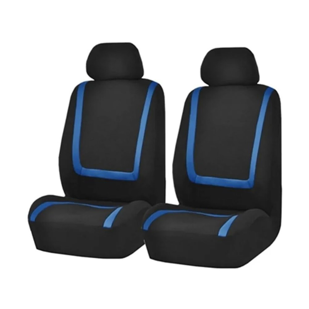 Breathable Front Car Seat Covers Universal Fit Wearresistant Automotive Seat Protector Blue 9199774639606