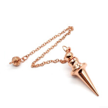 Metal Detector Rod Divination Pendant Water Pendulum For Water Finding Rose Gold