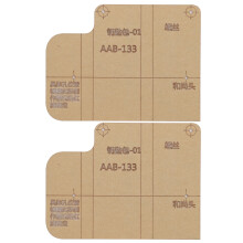 Transparant acryl sjabloon voor doe-het-zelf leerbewerking, nauwkeurig gesneden transparant acryl sjabloon met eenvoudige instructies en duurzaam