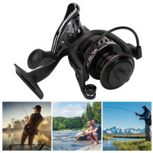 Durable Metal Sea Fishing Rod Reel Gun Black 4 Color Options 80cm