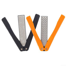 2pcs Double Sided Folded Pocket Sharpener Stone 400/600 Grit For Knives Scissors Gardening Tools Orange Or Black