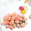 200Pieces Artificial Rose Head For Wedding Cake-Champagne 3