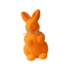 Holiday Decoration Soft Touching Bunnies Figurines-Orange Color