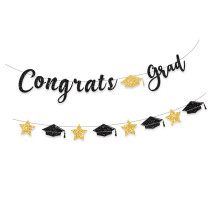 Congrats Grads Hanging Ornament Graduation Ornament for-Black