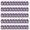 50Pieces Eid Mubarak Charm Boxes Eid Dessert Boxes Paper-Plum 1