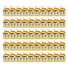 Chocolate Treat Boxes Paper Texture Suitable-reflective gold