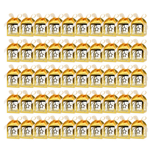 Chocolate Treat Boxes Paper Texture Suitable-reflective gold