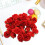 200Pieces Artificial Rose Head For Wedding Cake-Champagne 4