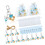 24pcs Angelic Little Foot Keychains with Drawstring Bag-Blue 1