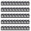 Pack of 50 Eid Gift Boxes Eid Sweets Packaging Box Paper-Black 1