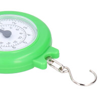 10kg Portable Mini Spring Hanging Scale Green for Fishing & Luggage