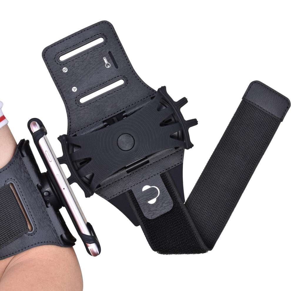 Running Arm Band Adjustable Forearm Phone Holder 360 Degree Rotating Detachable Sports Armband 9187378897782