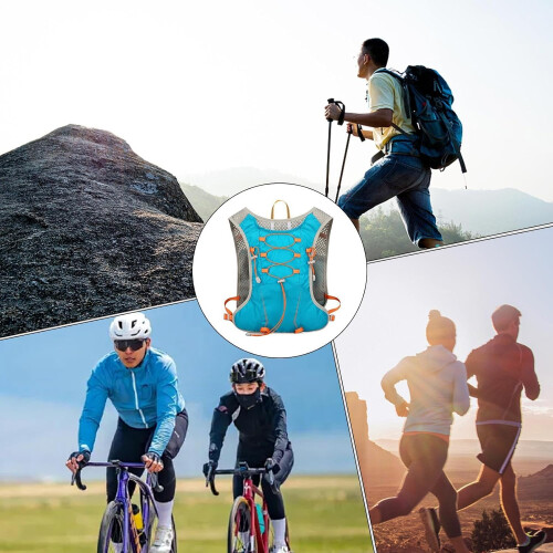 Hydration Pack Running Backpack Water Bladder Adjustable Straps Reflective For Outdoor Running Camping Cycling 2