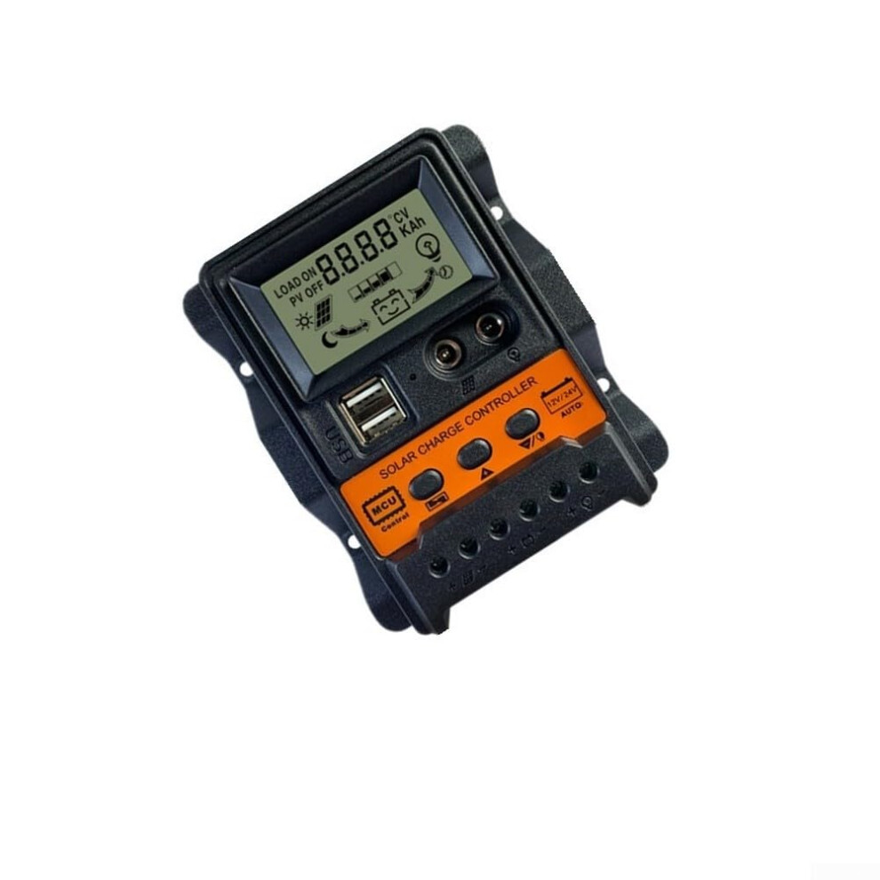 Mppt For Solar Charge Controller 12V 24V Auto Recognition 10A 20A 30A With Lcd Screen And Dual Usb Ports 9187378896716