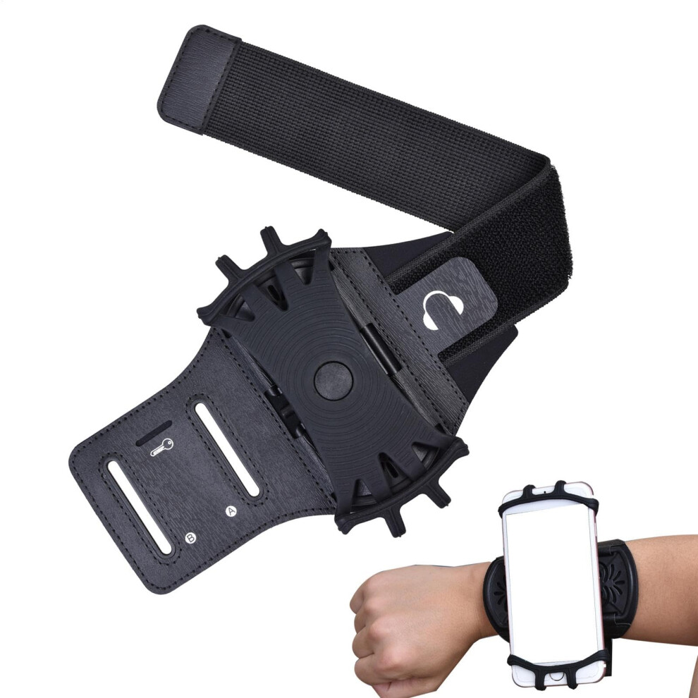 Phone Arm Bands Adjustable Forearm Phone Holder 360 Degree Rotating Detachable Armband Wristband For Running Cycling 9199774643863