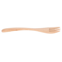 Holz-Tischbesteck Pasta-Gabel mit verlängertem Griff für Picknick, Grillabende und Campingausflüge