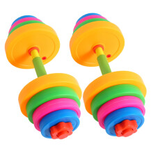 Adjustable Dumbbell Water Filled Hand Weights 2 Piece Set Indoor Outdoor Safe Plastic Material Bright Colors Exercise