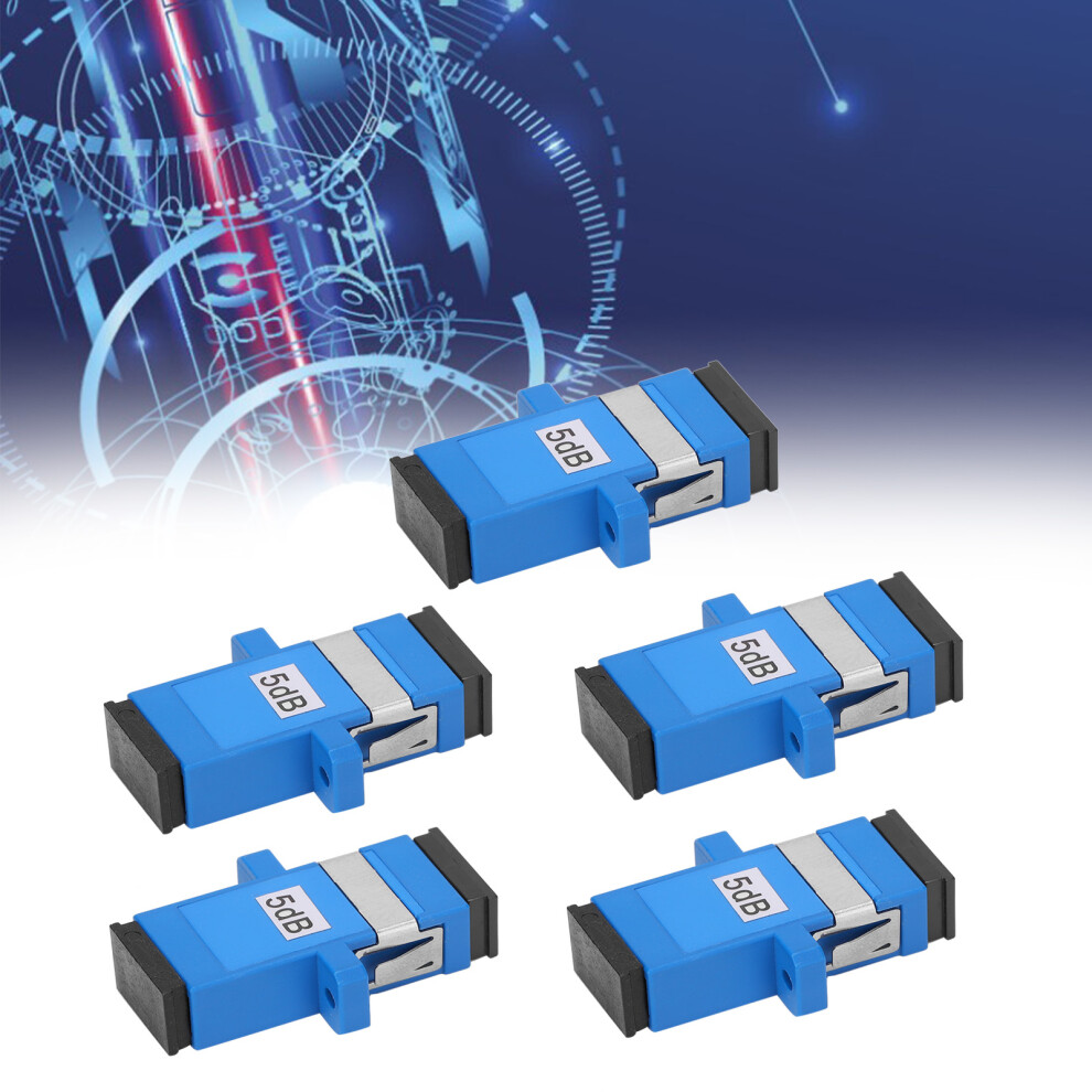 5Pcs Sc Upc Single Mode Fiber Optical Connectors Attenuator 5Db Coupler 9391379505342