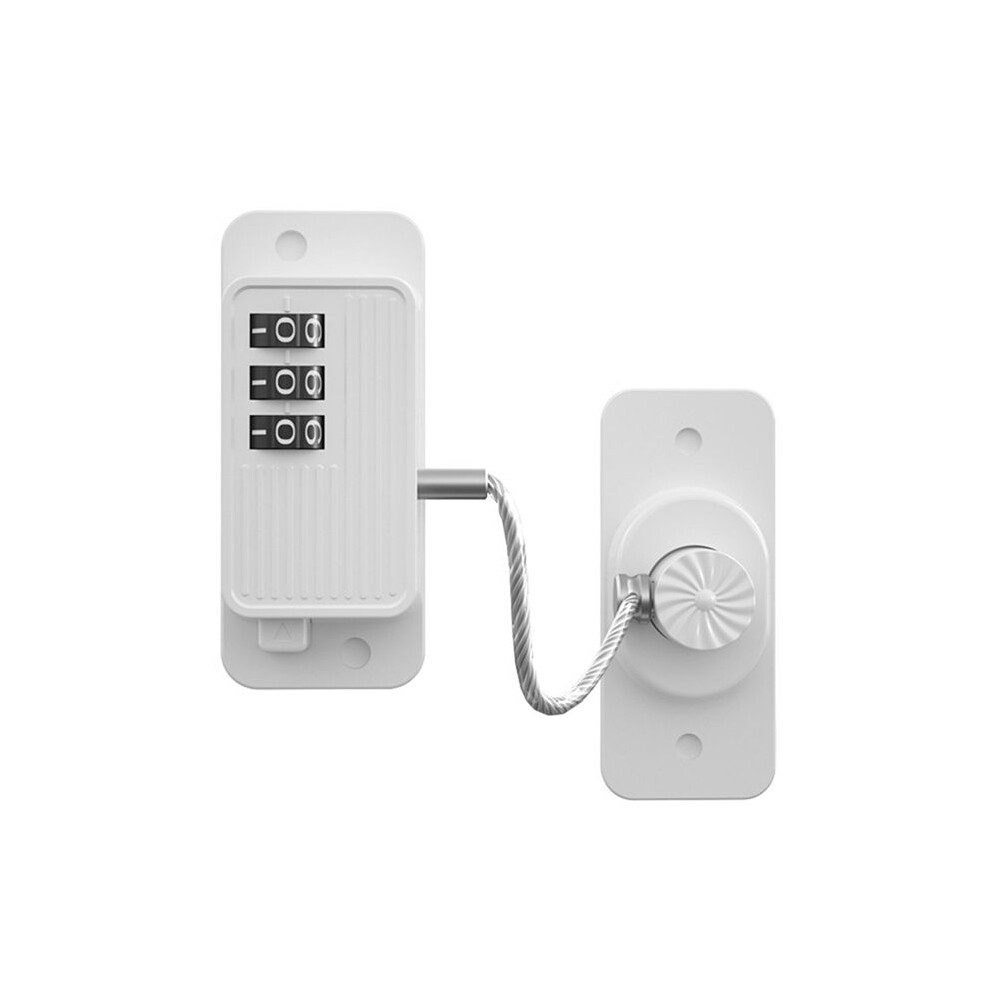 Fridge Lock, Refrigerator Lock, Keyless One-Click Access, Customizable Password, Child Safety Combination Lock White
