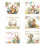 6pcs Colorful Easters Sticker Sheets for Kids Waterproof Water 1